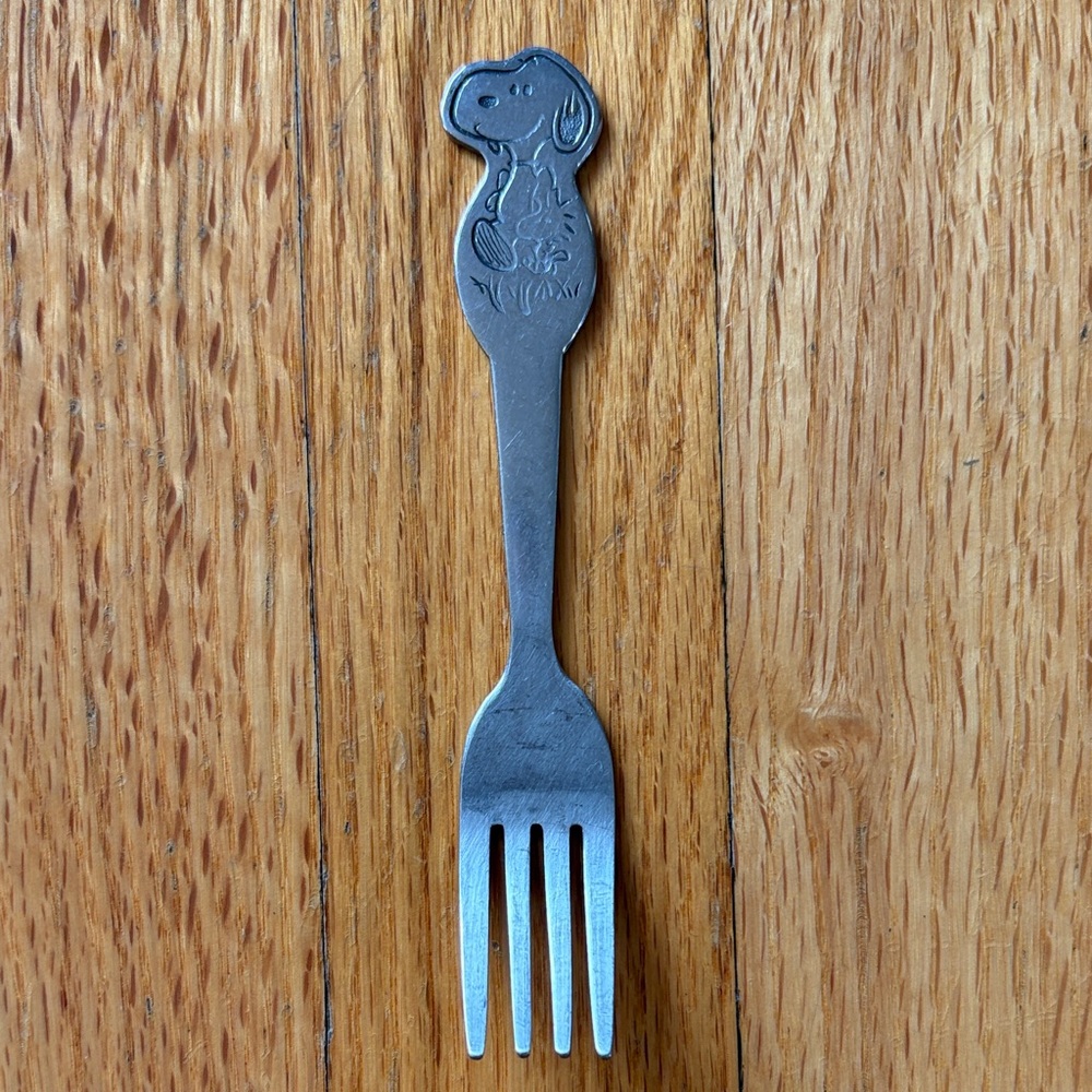 Kids' Snoopy and Woodstock Fork - Vintage Collectible 1960s Danara